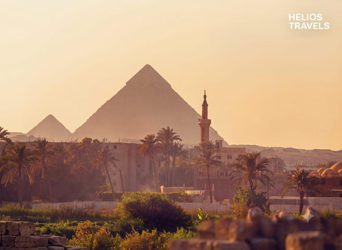 The Great pyramids of Giza.