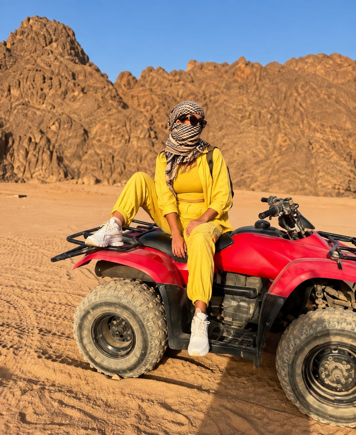 Die Ostwüste hinter Hurghada im späten Nachmittagslicht