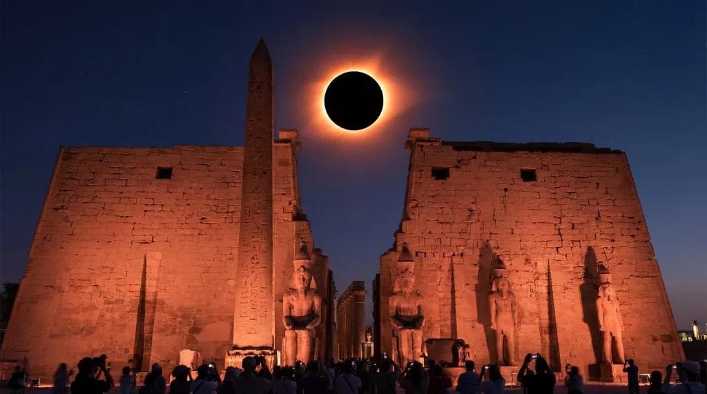 Total Solar Eclipse over Luxor