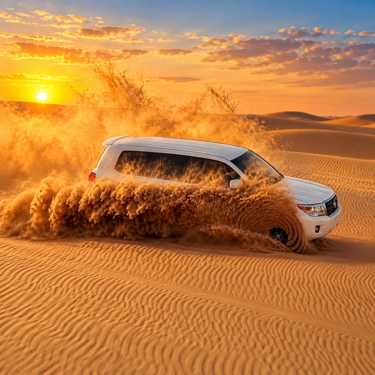 Abu Dhabi Morning Desert Safari - Safari nocturno y barbacoa