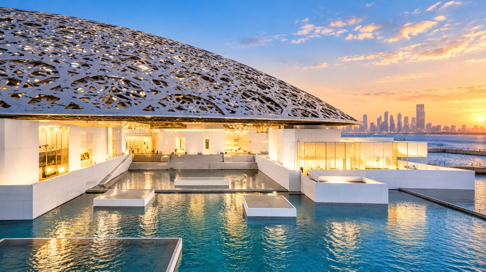 Gran Mezquita y Louvre Abu Dhabi desde Dubai - Ambos museos