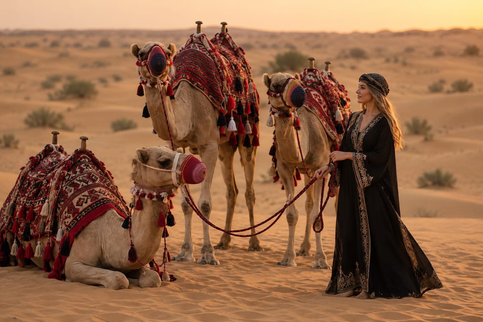 Dubai Dune Safari with Sandboarding and Camels