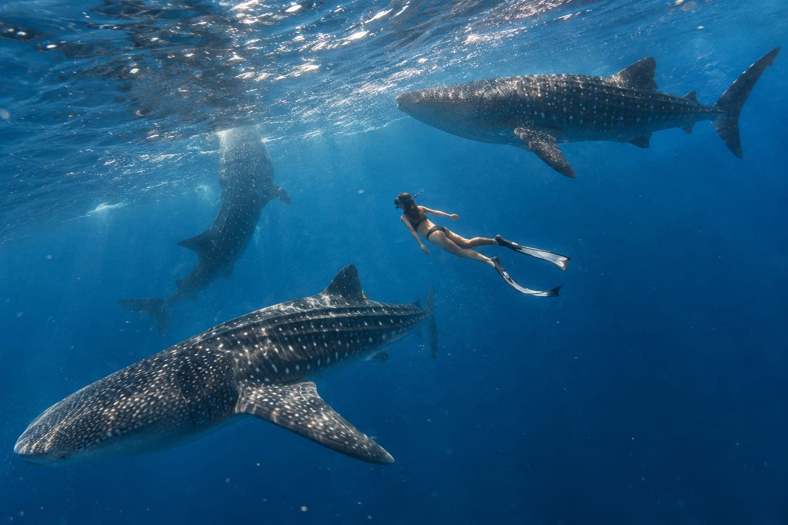 Oslob Whale Sharks and Moalboal Sardine Run Day Trip from Cebu